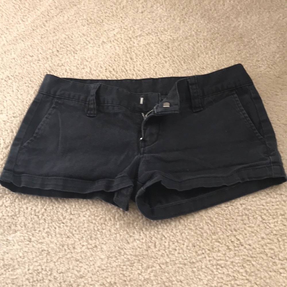 Black Twill Hurley Short Shorts